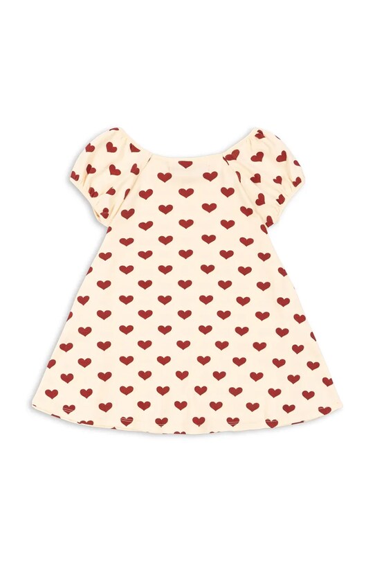 Девочка Хлопковое детское платье Konges Sløjd CLASSIC SS DRESS GOTS KS102546 бежевый