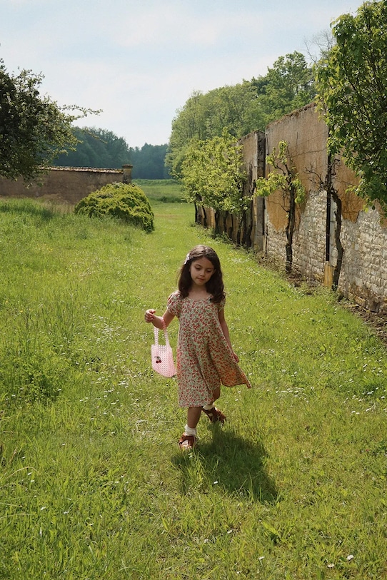 Konges Sløjd sukienka bawełniana dziecięca CLASSIC SS DRESS GOTS KS102546