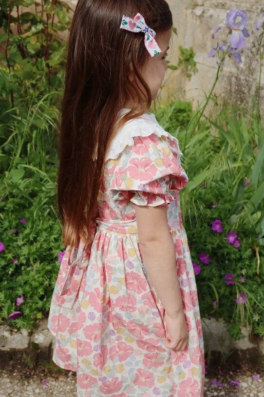 Konges Sløjd sukienka bawełniana dziecięca COEUR COLLAR DRESS GOTS KS102649