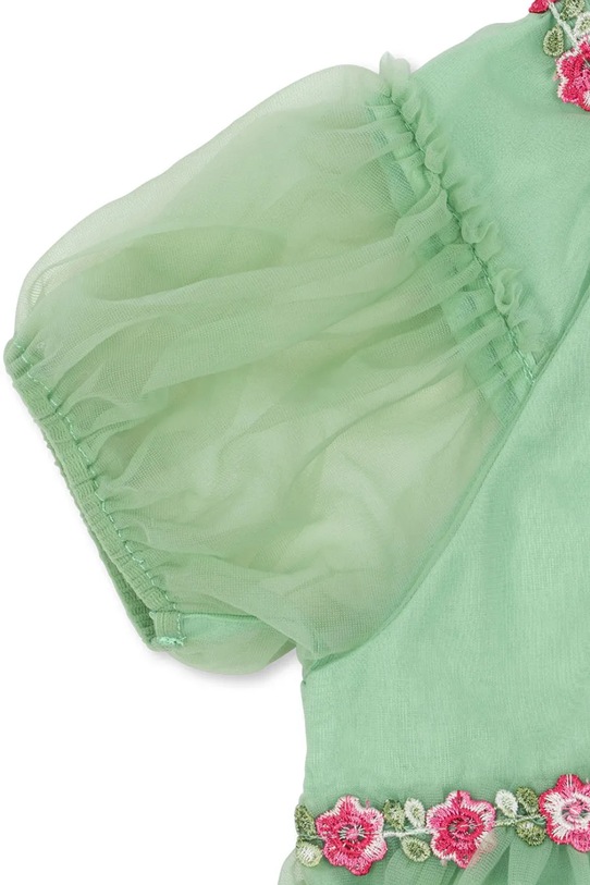 Dječja haljina Konges Sløjd JOELLE DRESS zelena KS102728