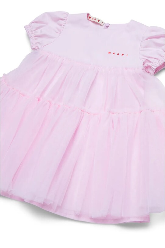 Dievča Detské bavlnené šaty Marni MD294B DRESS M01439 ružová