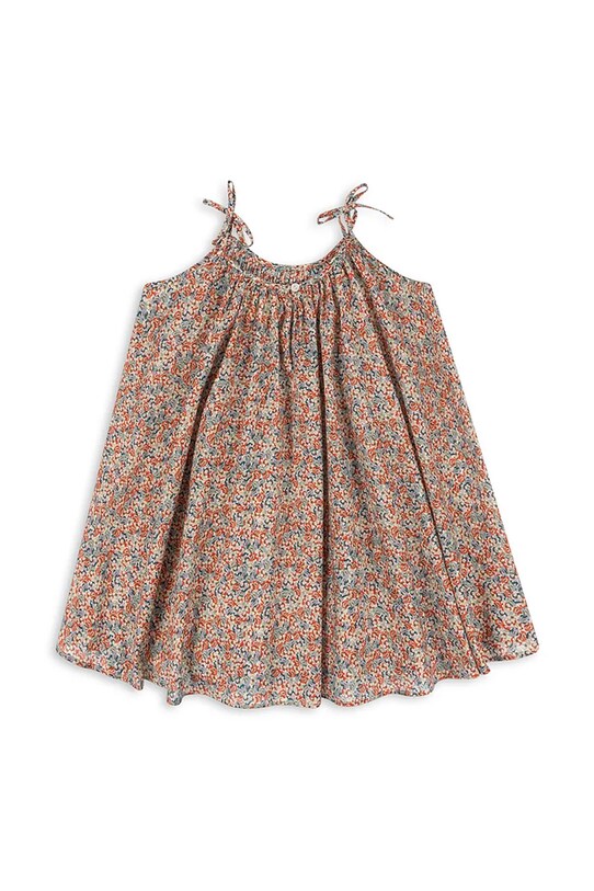 Дівчинка Дитяча бавовняна сукня Konges Sløjd PACEY STRAP DRESS GOTS KS101007 рожевий