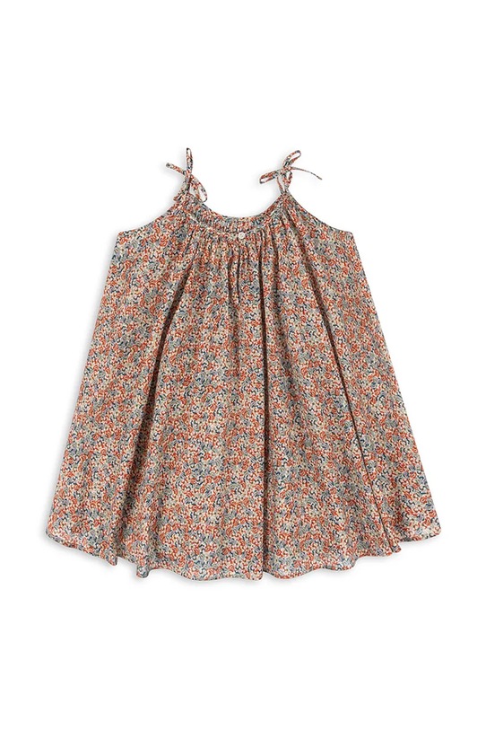 Fete Konges Sløjd rochie din bumbac pentru copii PACEY STRAP DRESS GOTS KS101007 roz