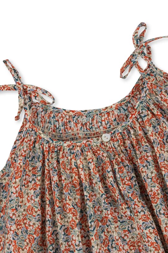 Дитяча бавовняна сукня Konges Sløjd PACEY STRAP DRESS GOTS KS101007 рожевий