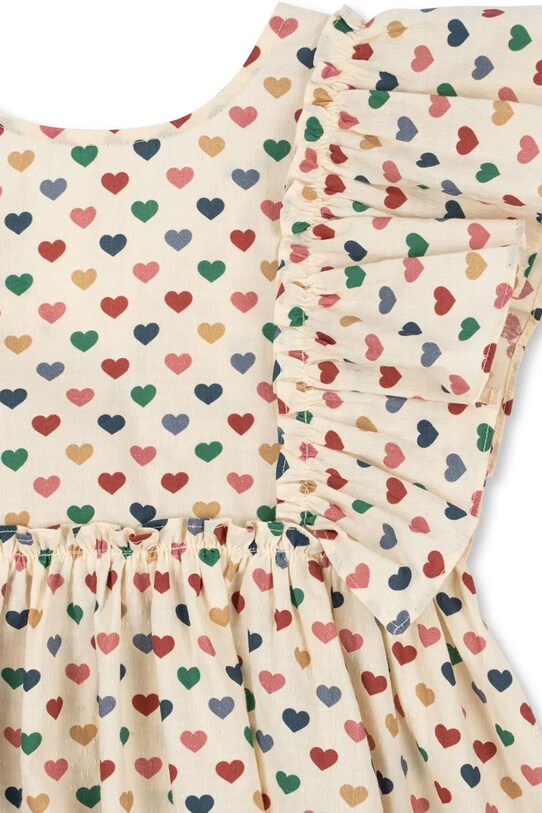 Детское платье Konges Sløjd EVIA BOW DRESS GOTS KS103055 бежевый