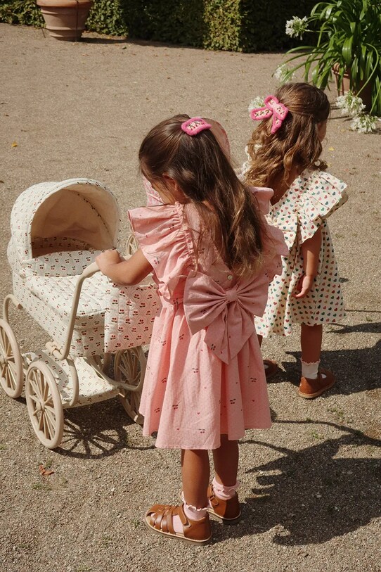 Παιδικό φόρεμα Konges Sløjd EVIA BOW DRESS GOTS KS103055