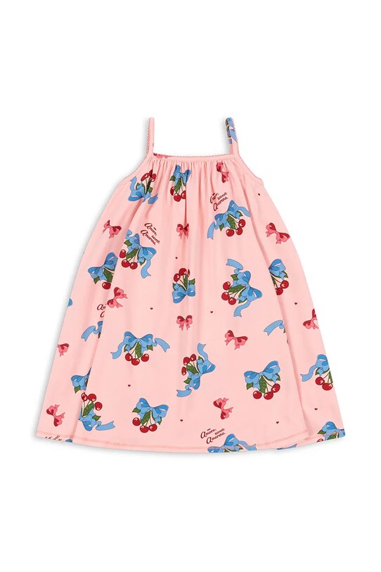 Платье Konges Sløjd BASIC STRAP DRESS GOTS midi розовый KS103152