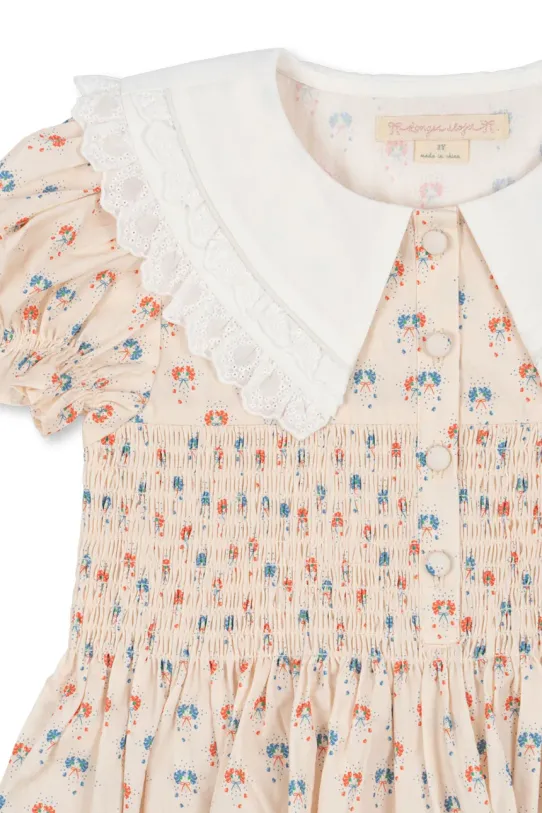 Konges Sløjd sukienka MIDSUMMER DRESS GOTS KS103184 beżowy