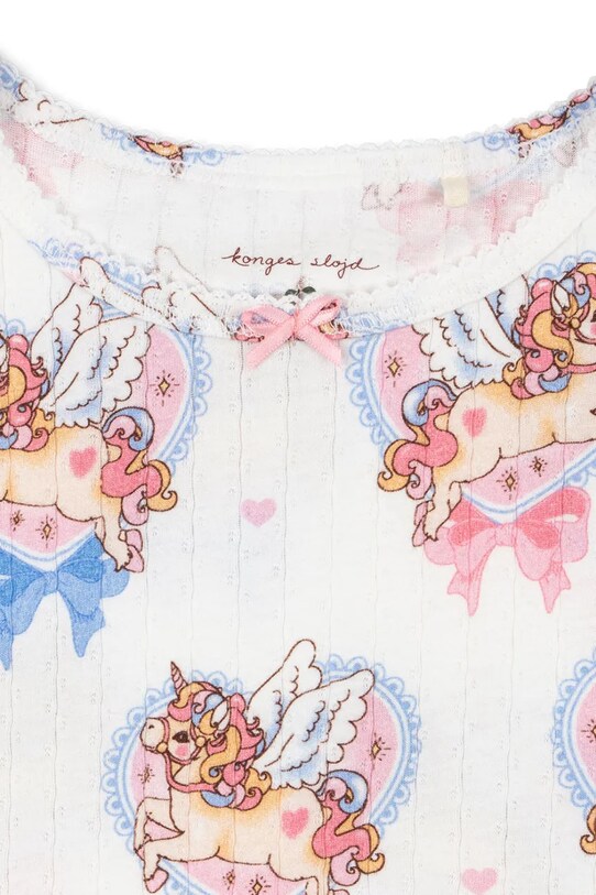 Девочка Хлопковое детское платье Konges Sløjd MALLOU DRESS GOTS KS103245 белый