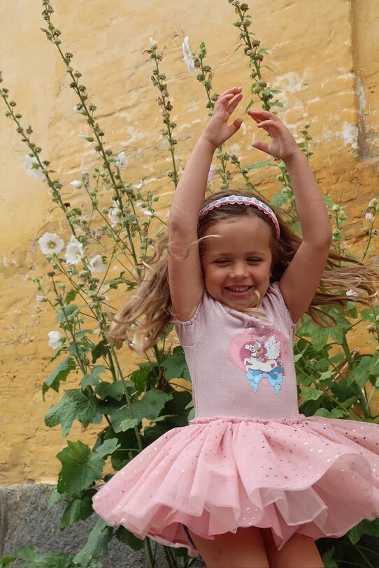 Дитяча сукня Konges Sløjd ADA FAIRY BALLERINA GLITTER DRESS візерунок рожевий KS103299