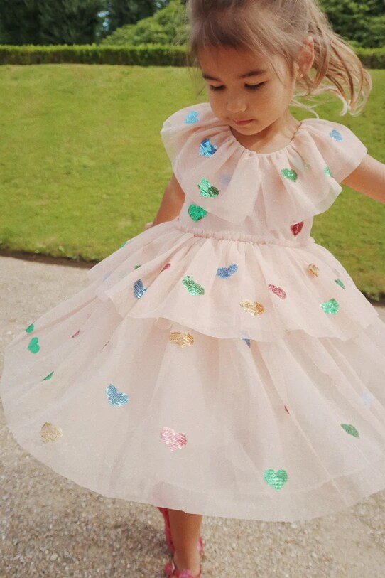 Obleka Konges Sløjd YVONNE FAIRY DRESS KS103058