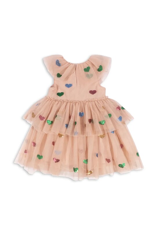Dziewczynka Konges Sløjd sukienka YVONNE FAIRY DRESS KS103058 pomarańczowy