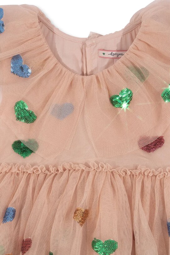 Konges Sløjd sukienka YVONNE FAIRY DRESS pomarańczowy KS103058