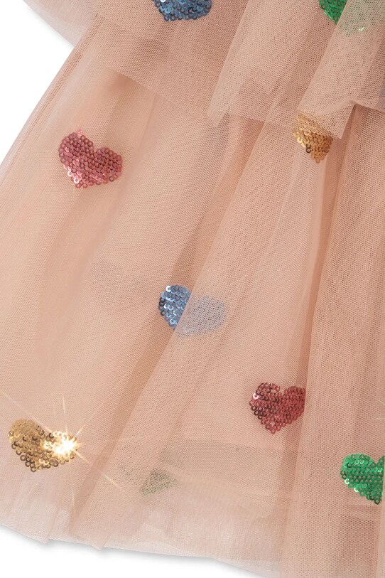 Konges Sløjd sukienka YVONNE FAIRY DRESS KS103058 pomarańczowy