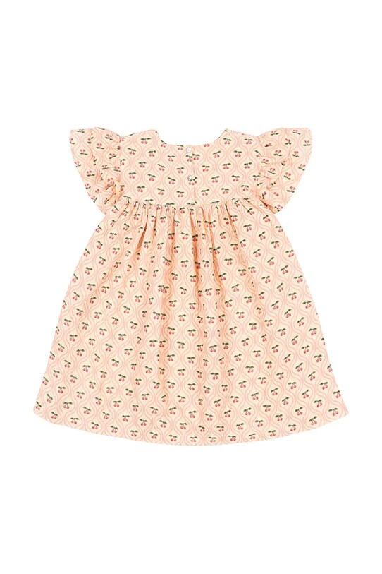 Dievča Šaty Konges Sløjd COCO DRESS GOTS KS103059 oranžová