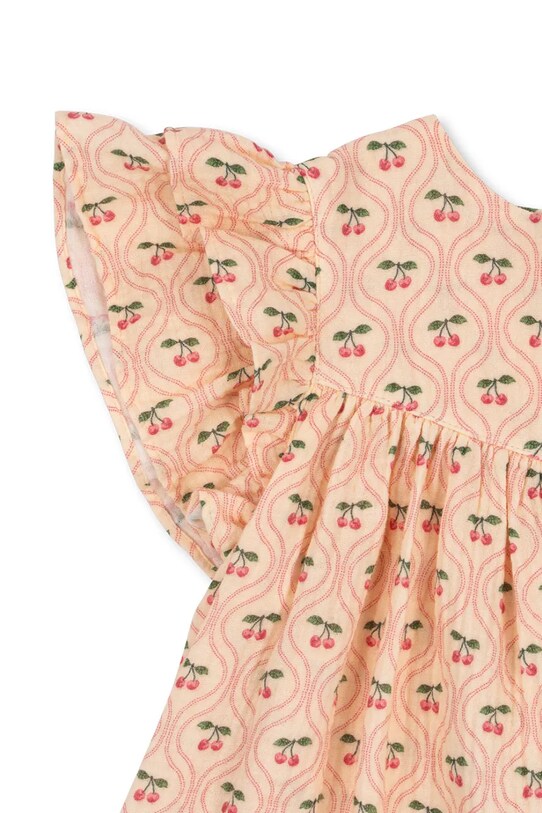 Šaty Konges Sløjd COCO DRESS GOTS KS103059 oranžová