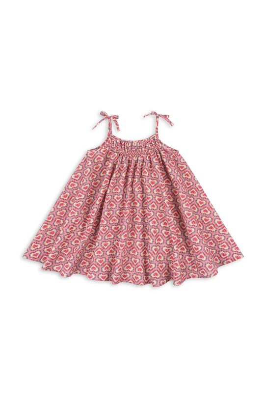 Konges Sløjd sukienka VIVIAN STRAP DRESS GOTS KS103061 różowy SS25