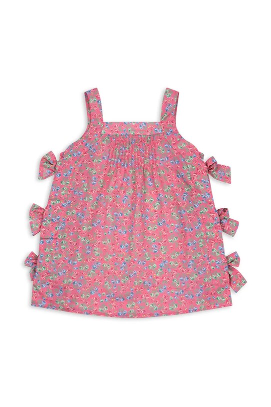Obleka Konges Sløjd PACEY BOW DRESS GOTS KS103063 roza SS25