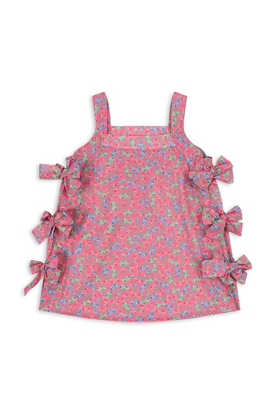 Dziewczynka Konges Sløjd sukienka PACEY BOW DRESS GOTS KS103063 różowy