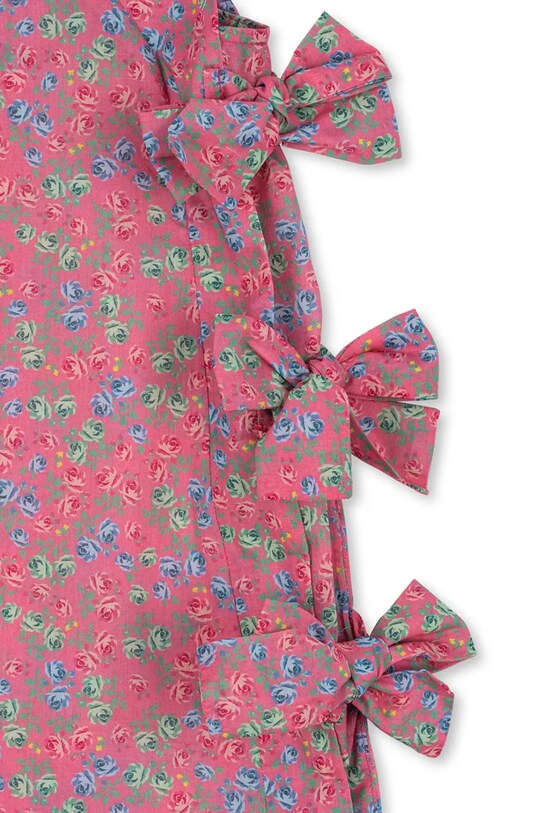 Konges Sløjd sukienka PACEY BOW DRESS GOTS różowy KS103063