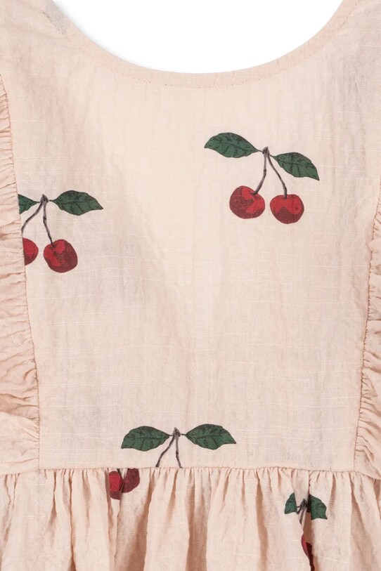 Konges Sløjd sukienka ELIN DRESS GOTS beżowy KS103169