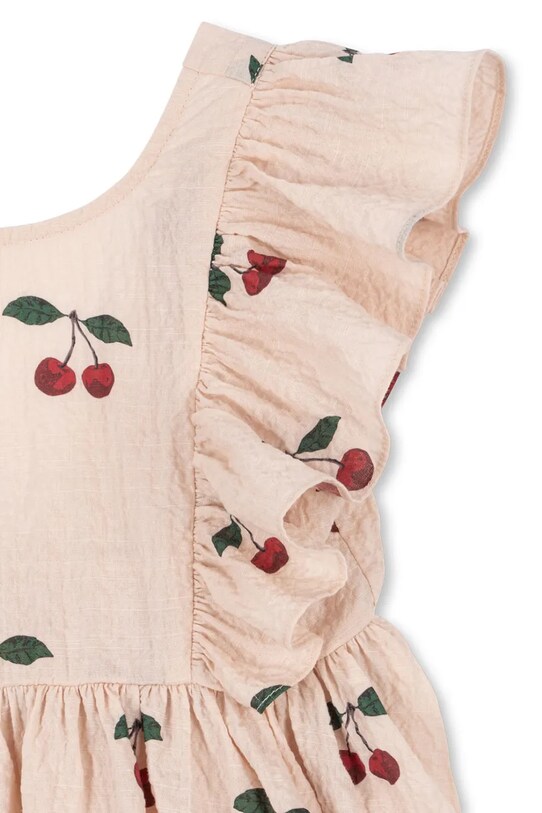 Konges Sløjd sukienka ELIN DRESS GOTS KS103169 beżowy