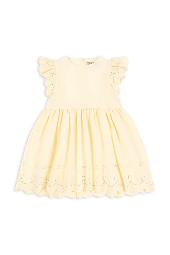 Konges Sløjd rochie POSEY DRESS mini galben KS103192