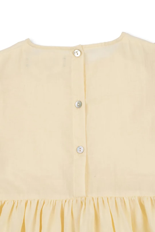 Dziewczynka Konges Sløjd sukienka POSEY DRESS KS103192 żółty