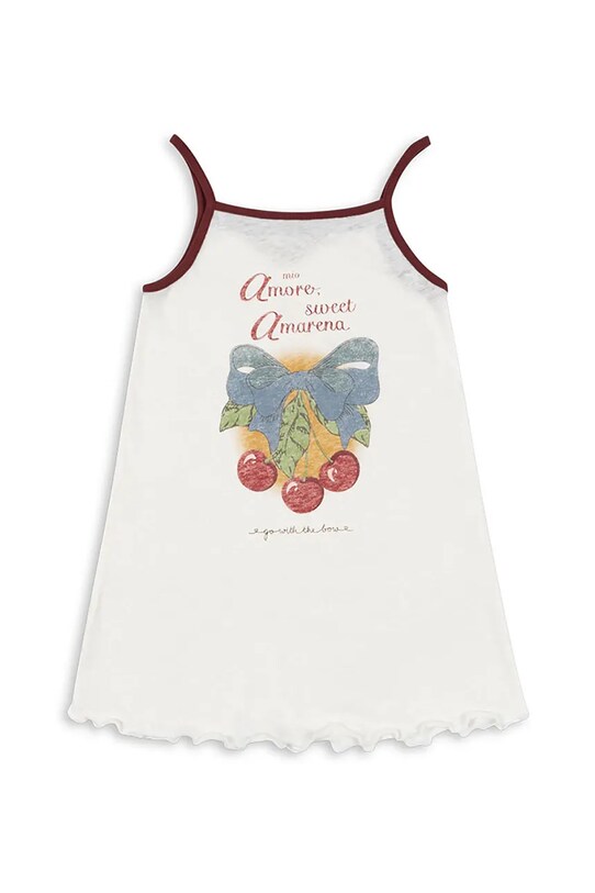 Konges Sløjd sukienka ERA STRAP DRESS OCS KS103314 biały SS25