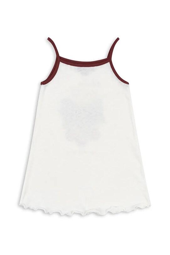Dziewczynka Konges Sløjd sukienka ERA STRAP DRESS OCS KS103314 biały