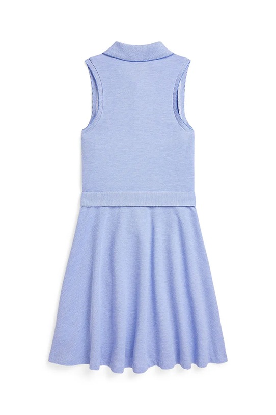 Dievčenské bavlnené šaty Polo Ralph Lauren 313965176003 modrá SS25