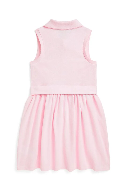 Dječja pamučna haljina Polo Ralph Lauren 312966714004 ljubičasta SS25
