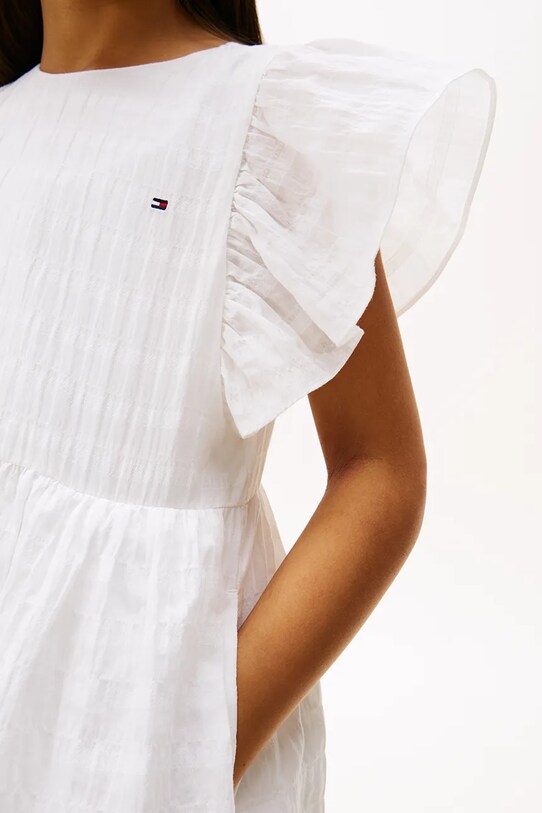Tommy Hilfiger sukienka dziecięca biały KG0KG08472.104.122.PPYA