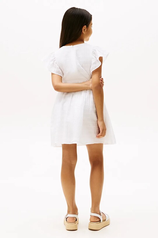 Tommy Hilfiger sukienka dziecięca KG0KG08472.104.122.PPYA biały