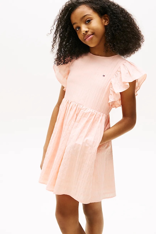 Дівчинка Дитяча сукня Tommy Hilfiger KG0KG08472.104.122.PPYA помаранчевий