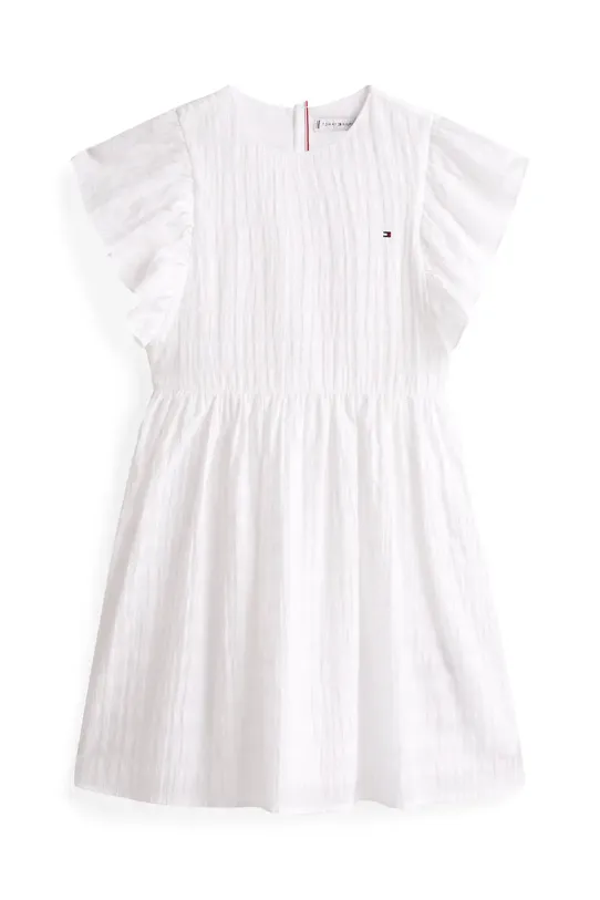 Детска рокля Tommy Hilfiger KG0KG08472.128.176.PPYA бял SS25