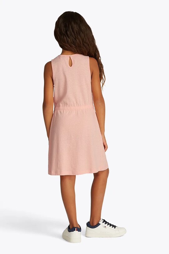 Tommy Hilfiger sukienka dziecięca pomarańczowy KG0KG08481.116.122.PPYA