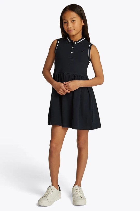 Дитяча сукня Tommy Hilfiger mini темно-синій KG0KG08486.128.176.PPYA