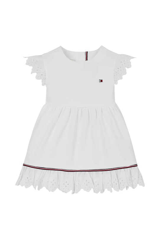 Tommy Hilfiger sukienka niemowlęca z elastanem biały KN0KN02046.PPYA