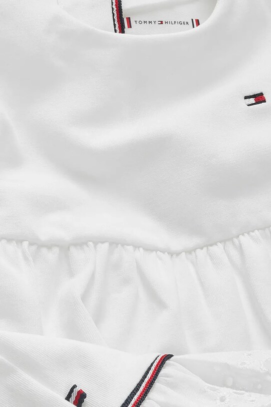 Dziewczynka Tommy Hilfiger sukienka niemowlęca KN0KN02046.PPYA biały