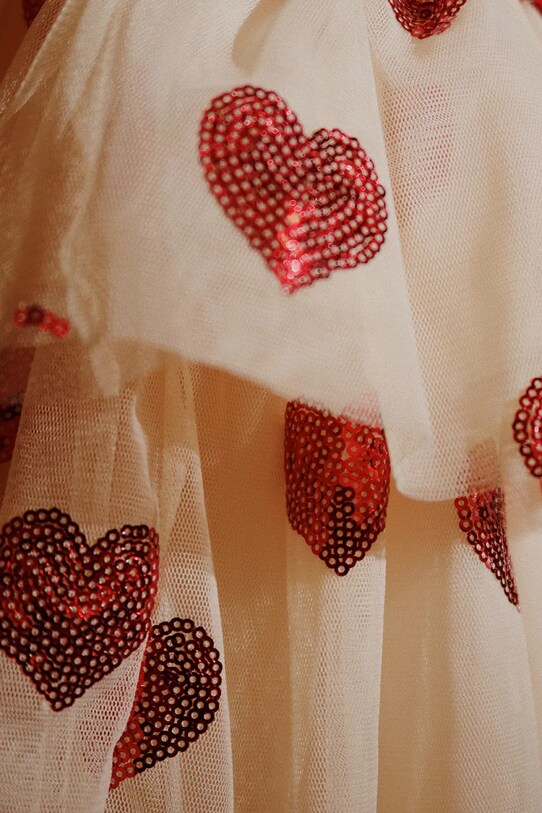Dívčí šaty Konges Sløjd YVONNE FAIRY DRESS GRS KS103367 béžová