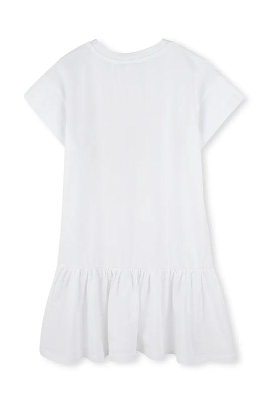 Дитяча бавовняна сукня Kenzo Kids K61025.114.150 білий SS25