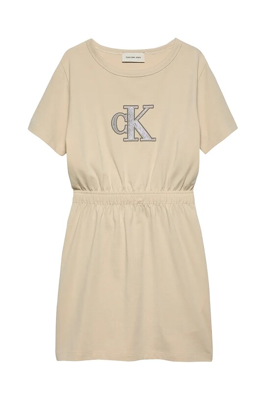 Детское платье Calvin Klein Jeans IG0IG02905.128.176.PPYA бежевый SS25