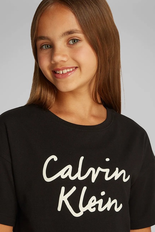 Dievčenské šaty Calvin Klein Jeans IG0IG02912.116.PPYA čierna
