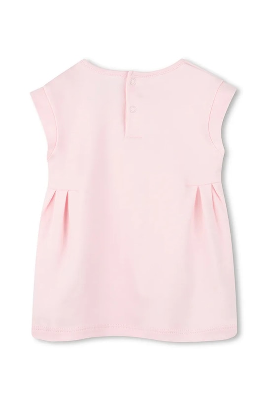 Дитяча бавовняна сукня Karl Lagerfeld Z30510.86.108 рожевий SS25