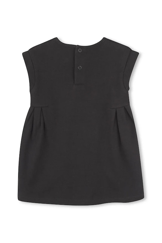 Хлопковое детское платье Karl Lagerfeld Z30510.86.108 чёрный SS25