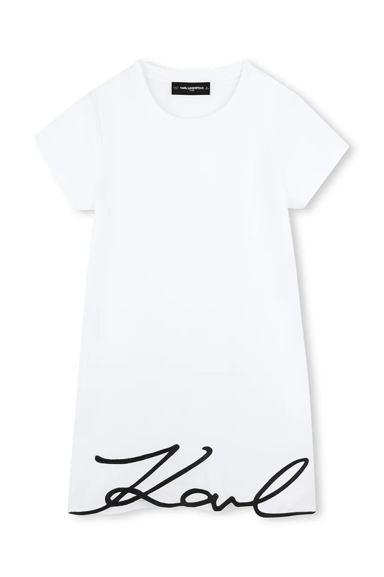 Дитяча бавовняна сукня Karl Lagerfeld бавовна білий Z30454.156.162