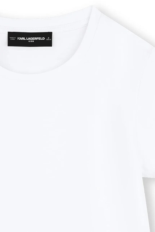 Девочка Хлопковое детское платье Karl Lagerfeld Z30454.156.162 белый