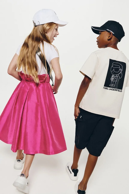 Παιδικό φόρεμα Karl Lagerfeld Z30460.86.108 ροζ