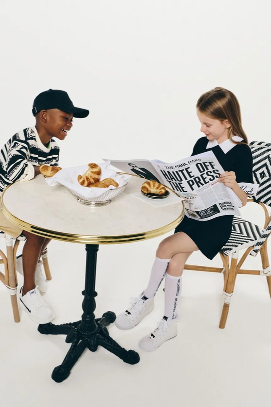 Dječja haljina Karl Lagerfeld Z30462.86.108 crna